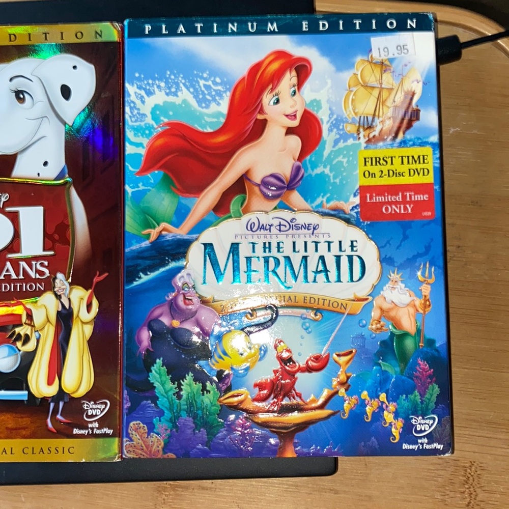 DISNEY VAULT released Classics -The Little Mermaid, 101 Dalmatians, Mary Poppins